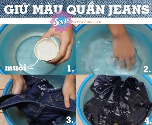 giu mau cho quan jeans