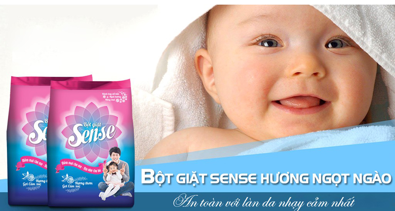 Áo quần màu như mới, máy giặt lại bền lâu với Bột giặt Sense Hương Ngọt ngào