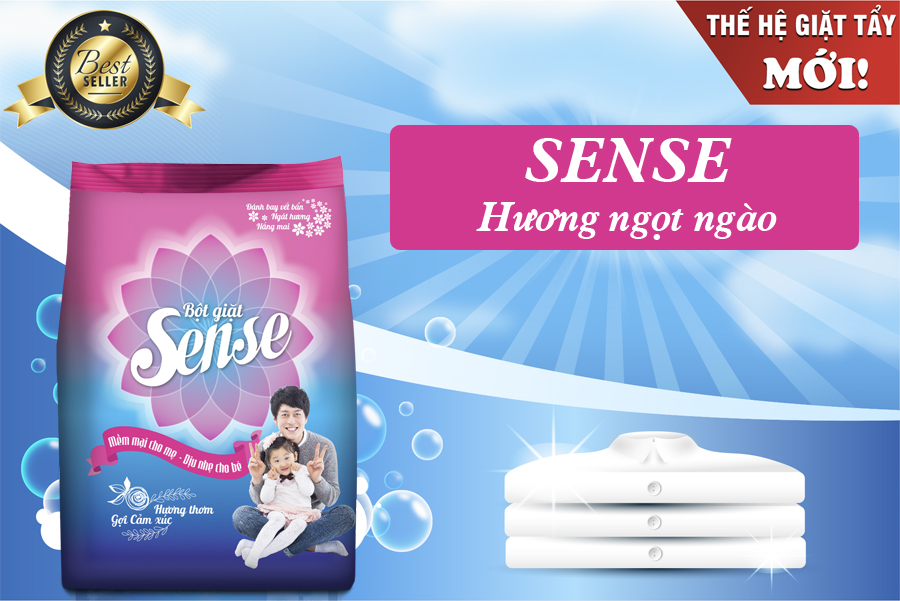 bột giặt sense hương ngọt ngào