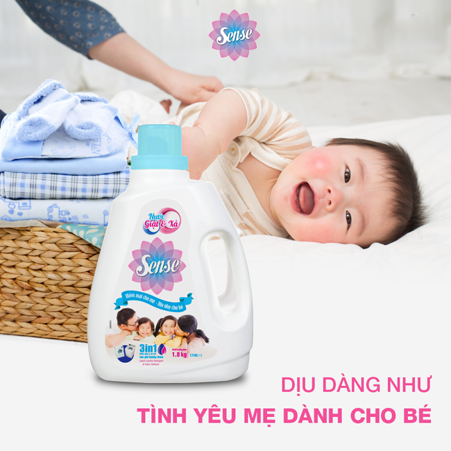 nước giặt xả sense